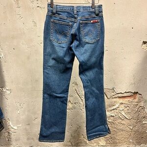 Vintage Y2K Guess Denim Low Rise Split Hem Bootcut Jeans 27 Boot Cut 90s 26"